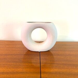Modern White Circular Vase